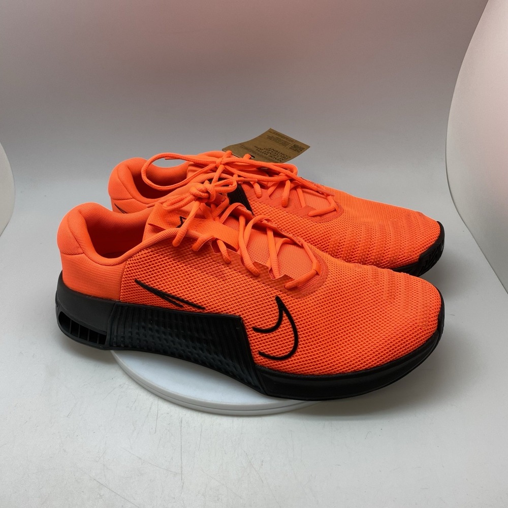 Nike Metcon 9 Shoes Mens 15 DZ2617-801 Orange Black Gym Training Sneakers New